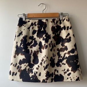 Alexa Chung Cowhide Skirt UK 10 / US 6